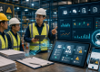 Tim safety menggunakan tablet untuk digitalisasi toolbox meeting risk assessment dan hazard report berbasis AI
