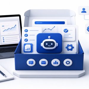 YASSTECH AI Business Starter Kit illustration for practical business automation