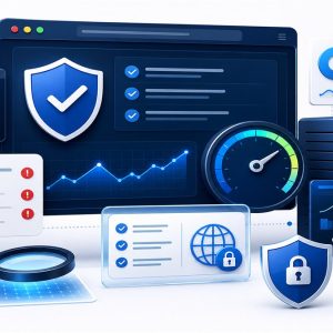 YASSTECH Web Security and Performance Audit illustration for website protection